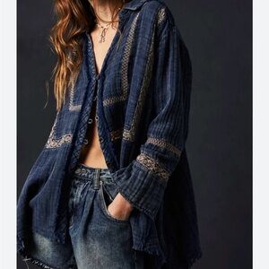 Free people ranch wash shirt
